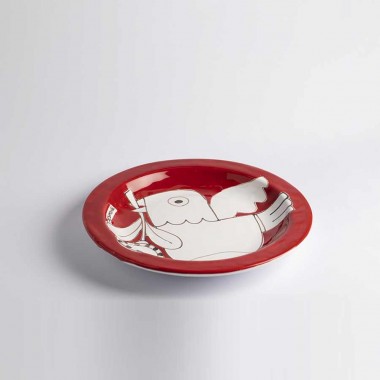 Sicilian Handmade Ceramic Round Plate De Simone Pottery Mangiallegro PTCN Sicilian Handmade Ceramic Round Plate De Simone Pottery Mangiallegro PTCN